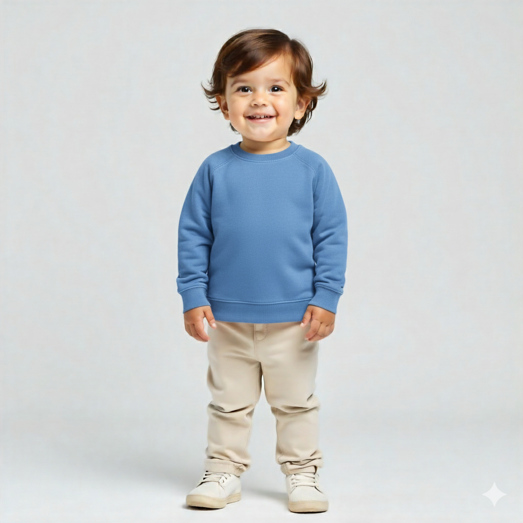 Kids Garment-Dyed Fleece Sweatshirt 