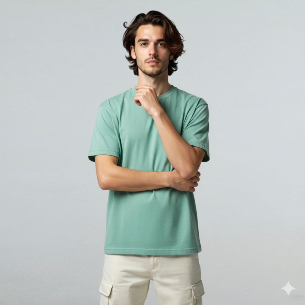 Garment-Dyed Premium Cotton T-Shirt