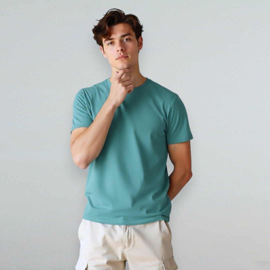 Essential Garment-Dyed Cotton T-Shirt - Export Quality
