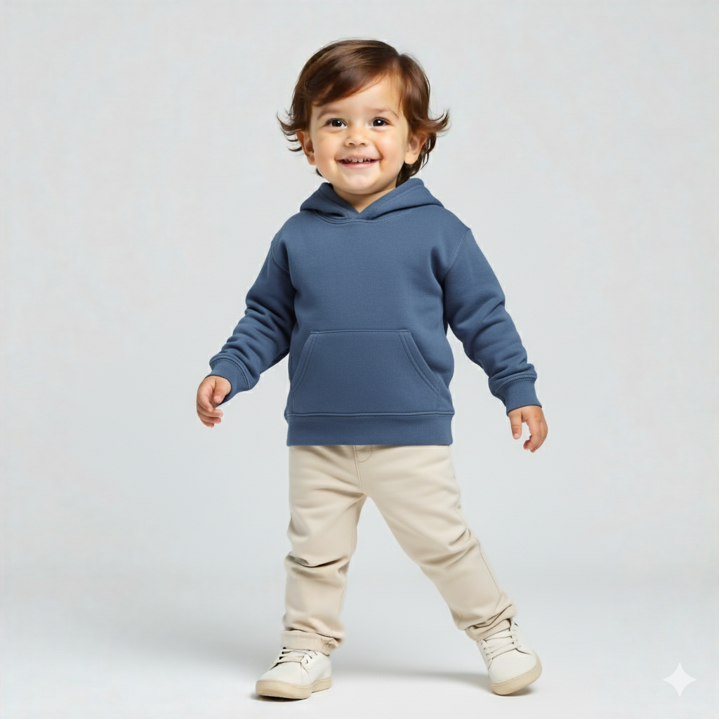 Kids Garment-Dyed Fleece Hoodie - Comfort Wear