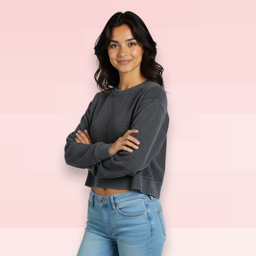 Women’s Heavyweight Corduroy Comfort Sweatshirt 