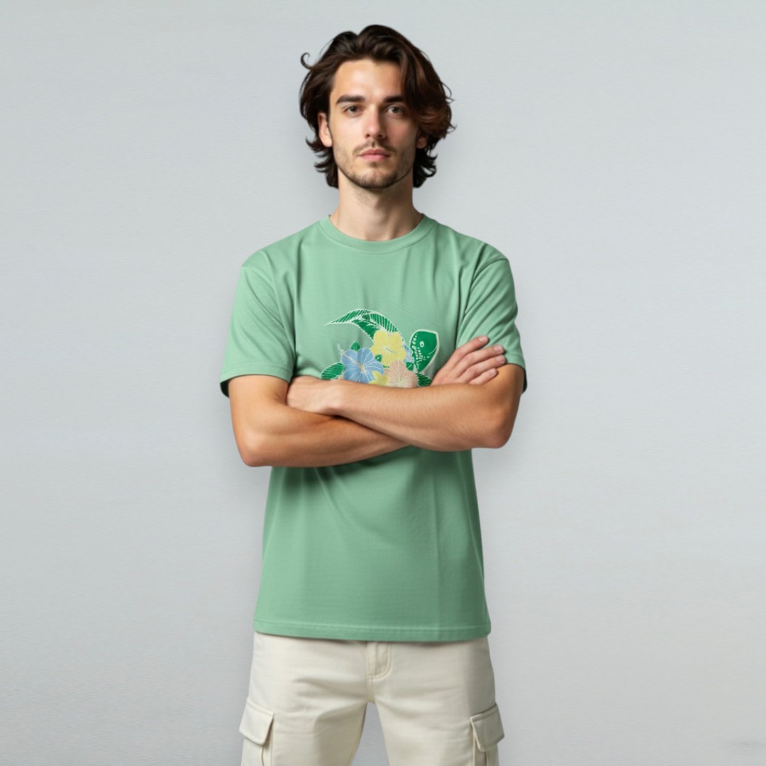 Garment Dyed Premium Jersey Graphic T-Shirt