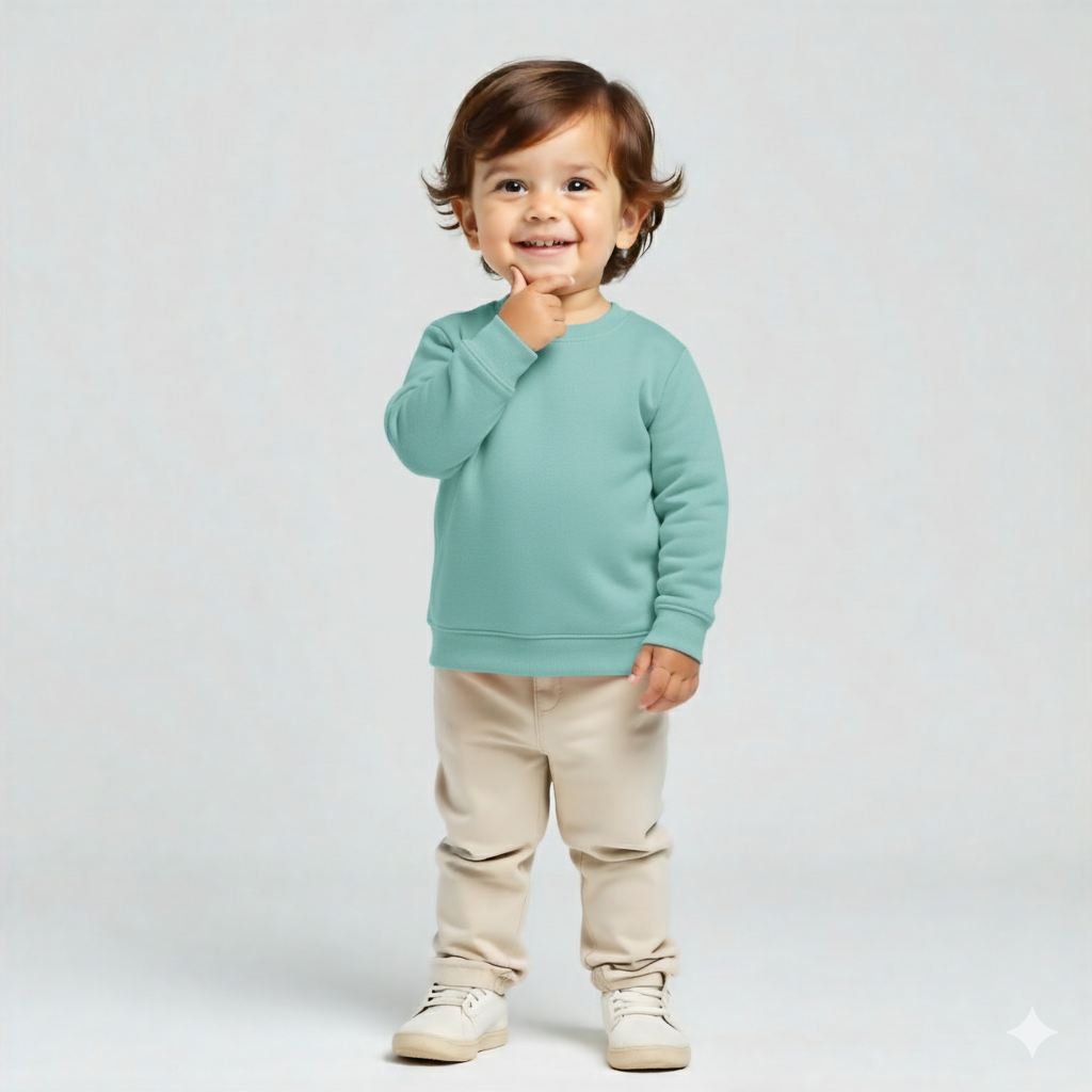 Kids Garment-Dyed Fleece Sweatshirt 