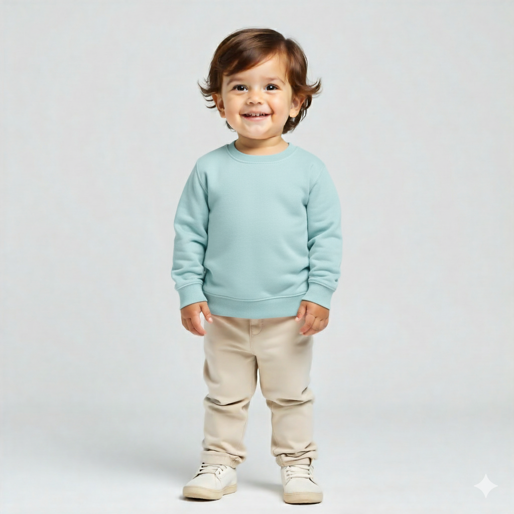 Kids Garment-Dyed Fleece Sweatshirt 