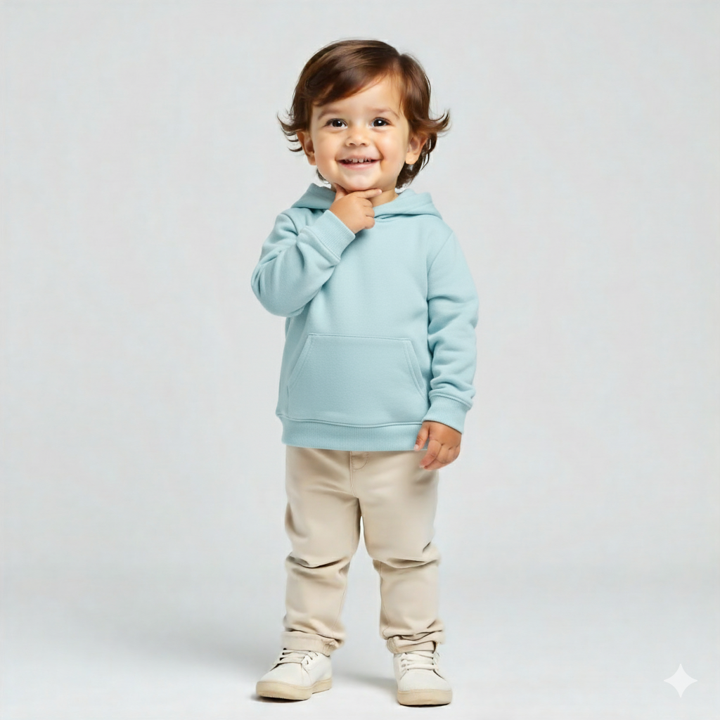 Kids Garment-Dyed Fleece Hoodie - Comfort Wear