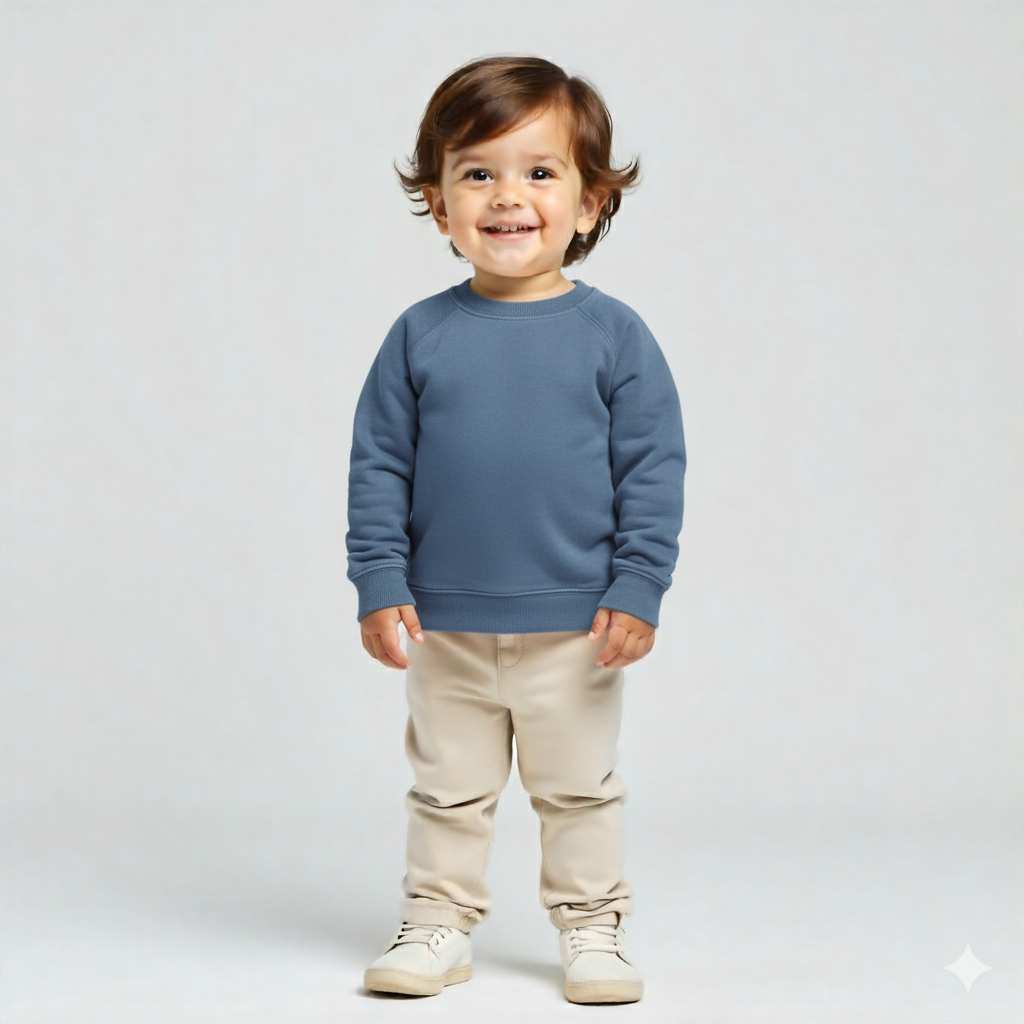 Kids Garment-Dyed Fleece Sweatshirt 
