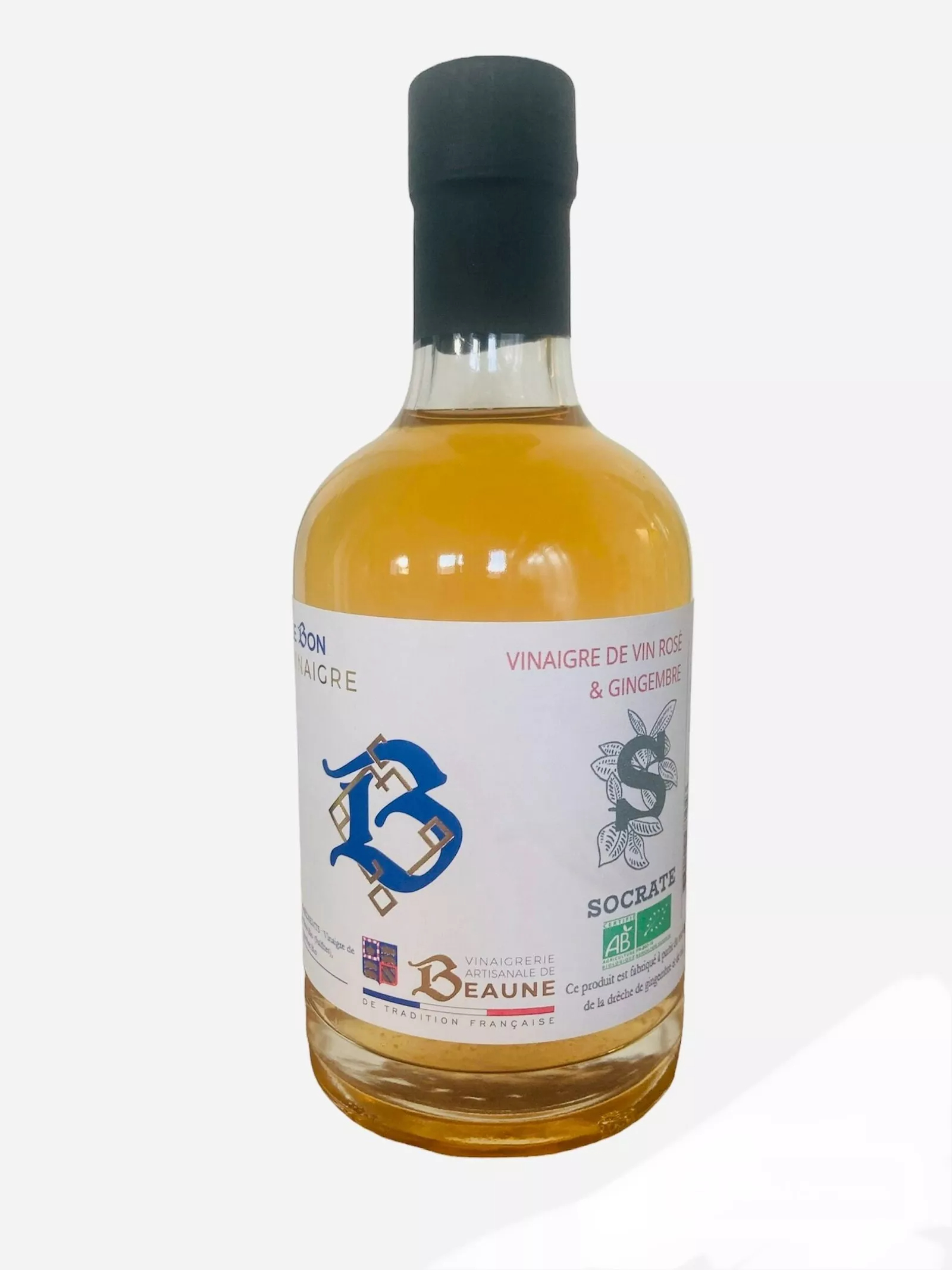 Vinaigre de vin rosé au gingembre