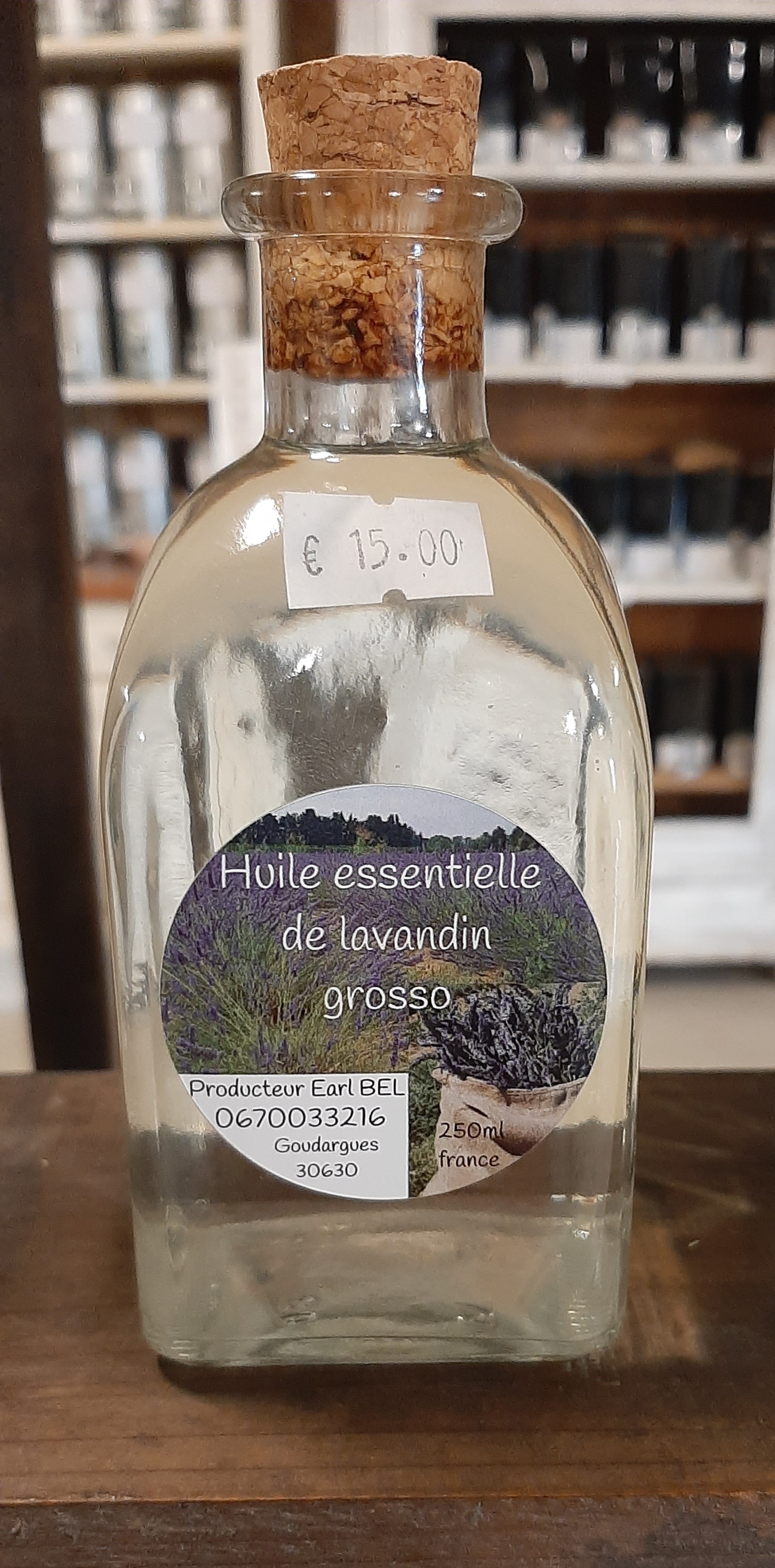 Flacon huile essentielle lavandin 250ml