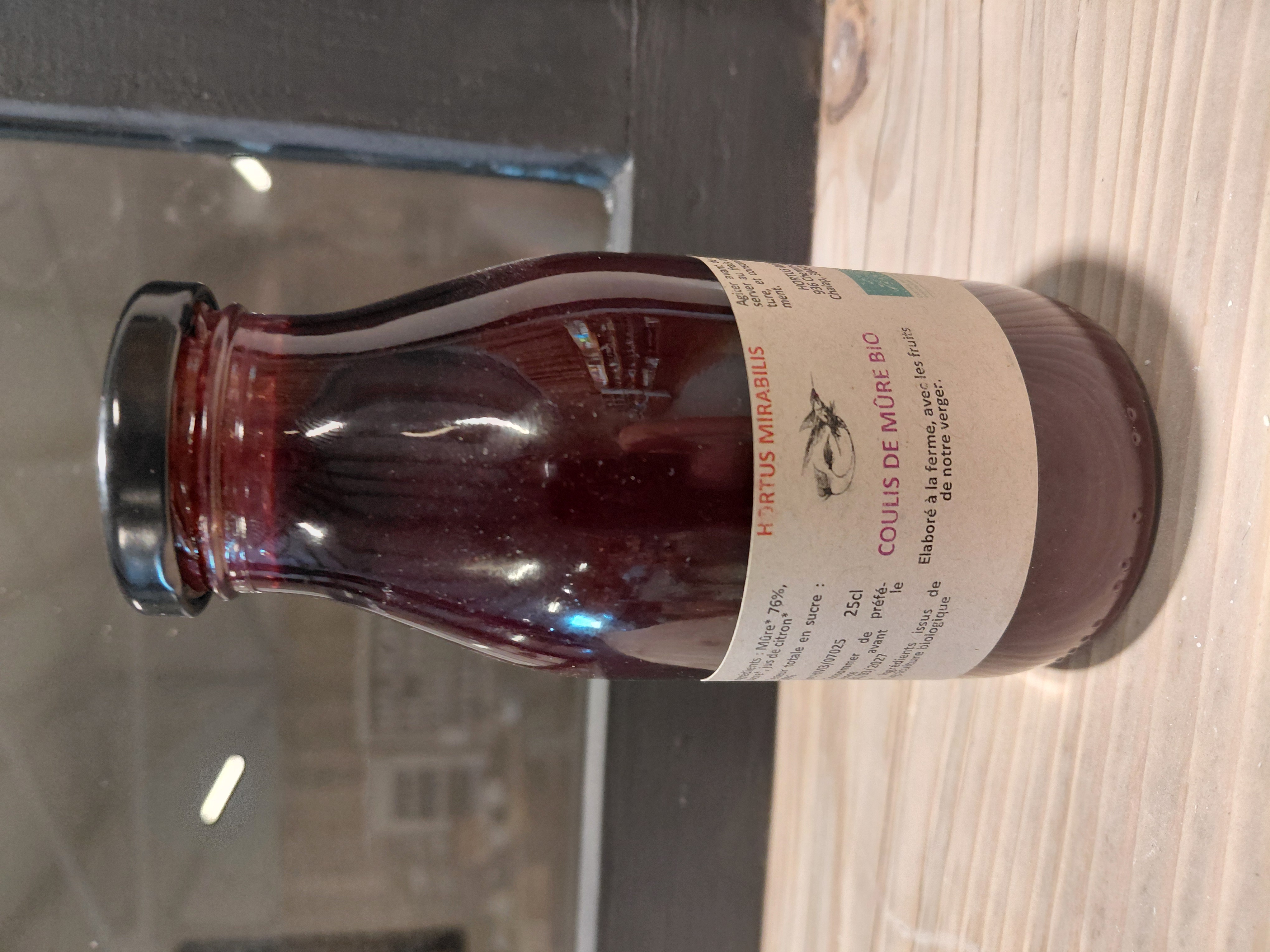 Coulis Mure 25cl Bio