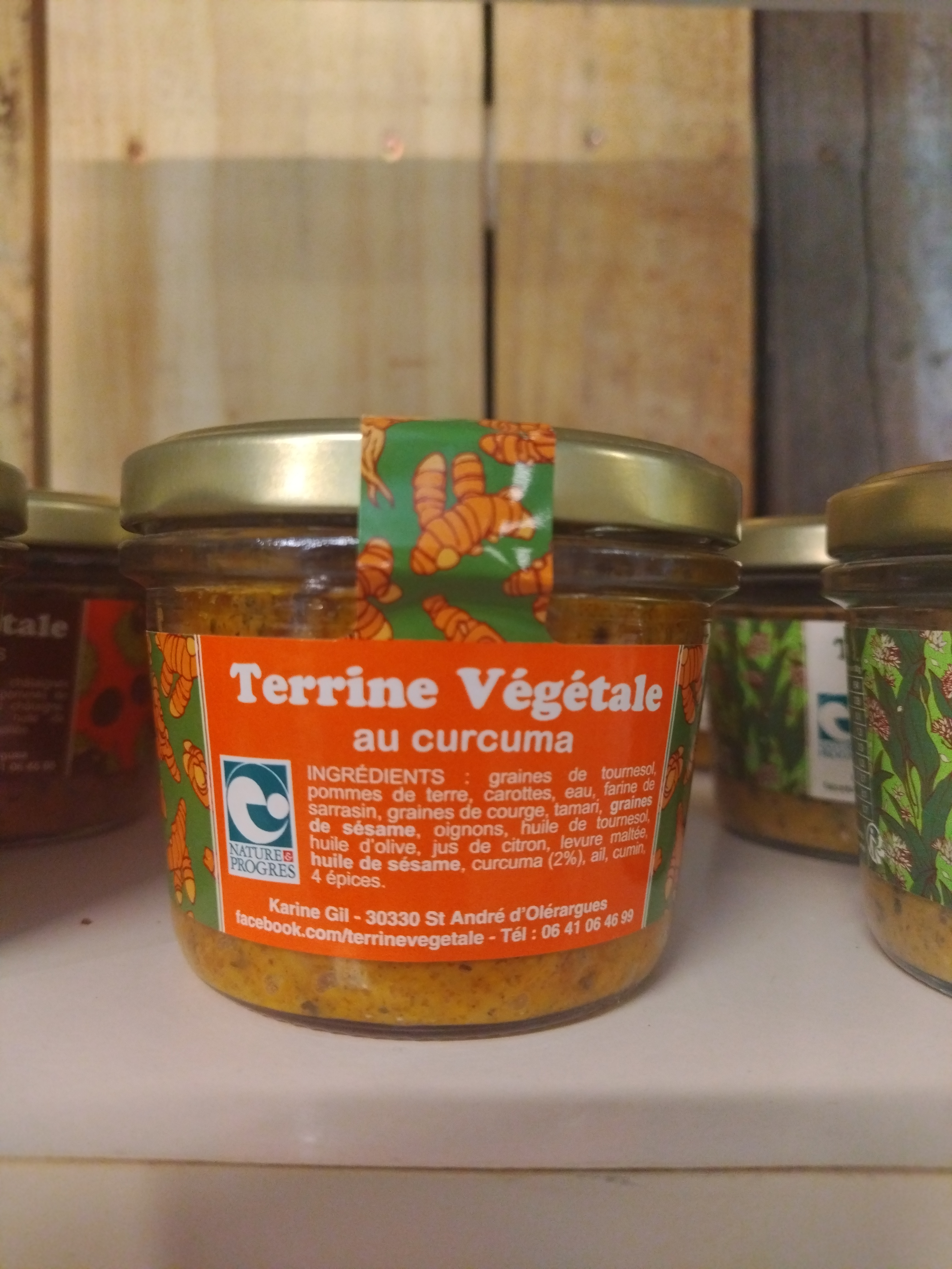 Terrine végétale au curcuma 180g