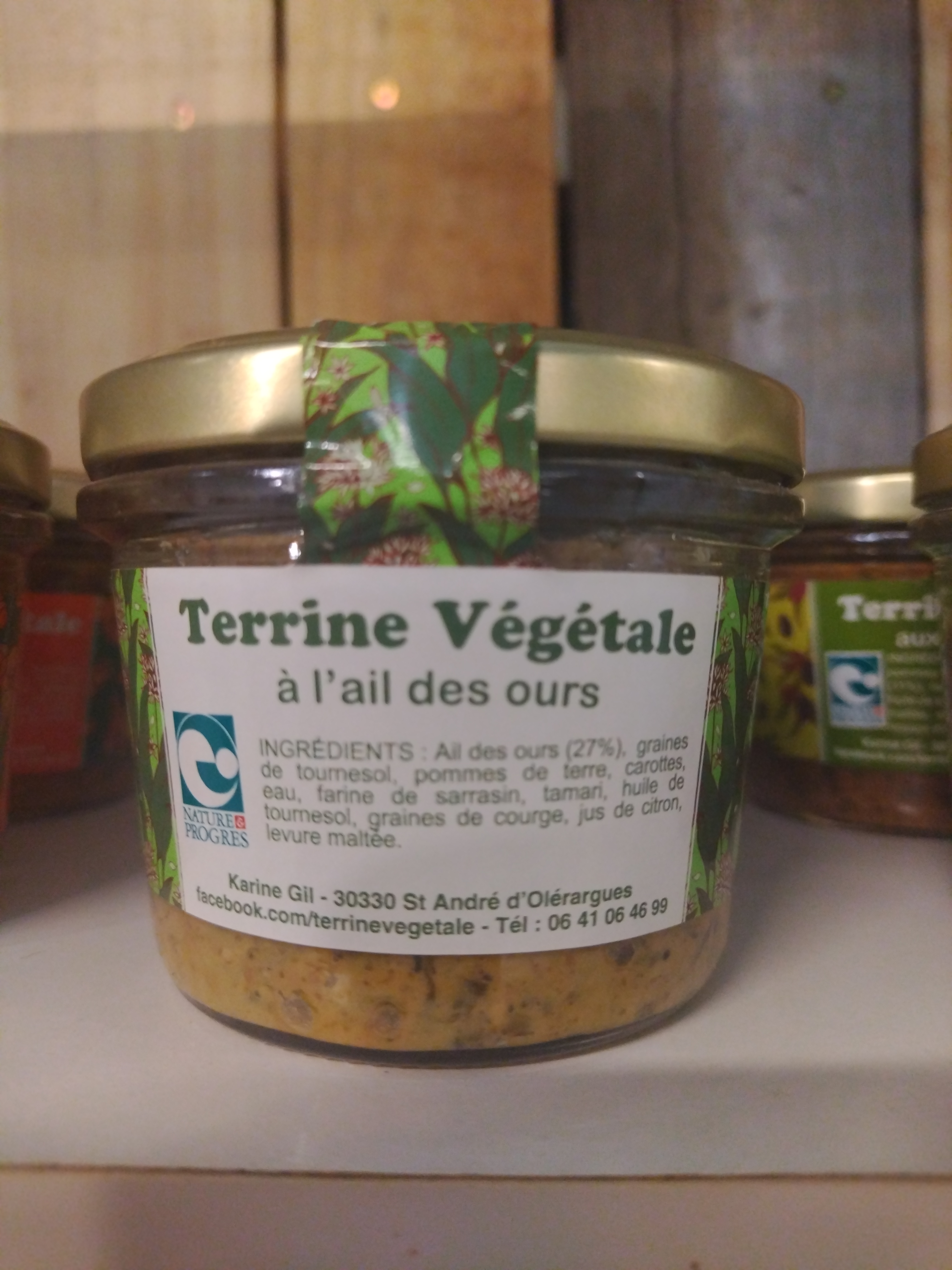 Terrine végétale ail des ours 180g
