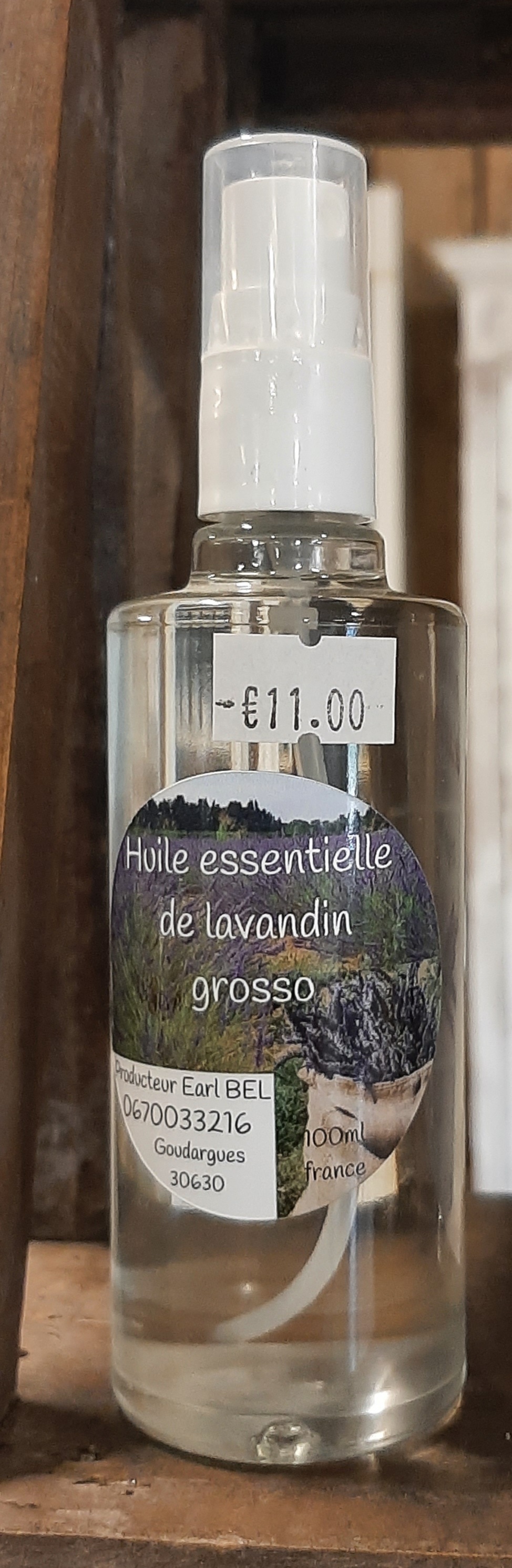 Vaporisateur huile essentielle lavandin 100ml