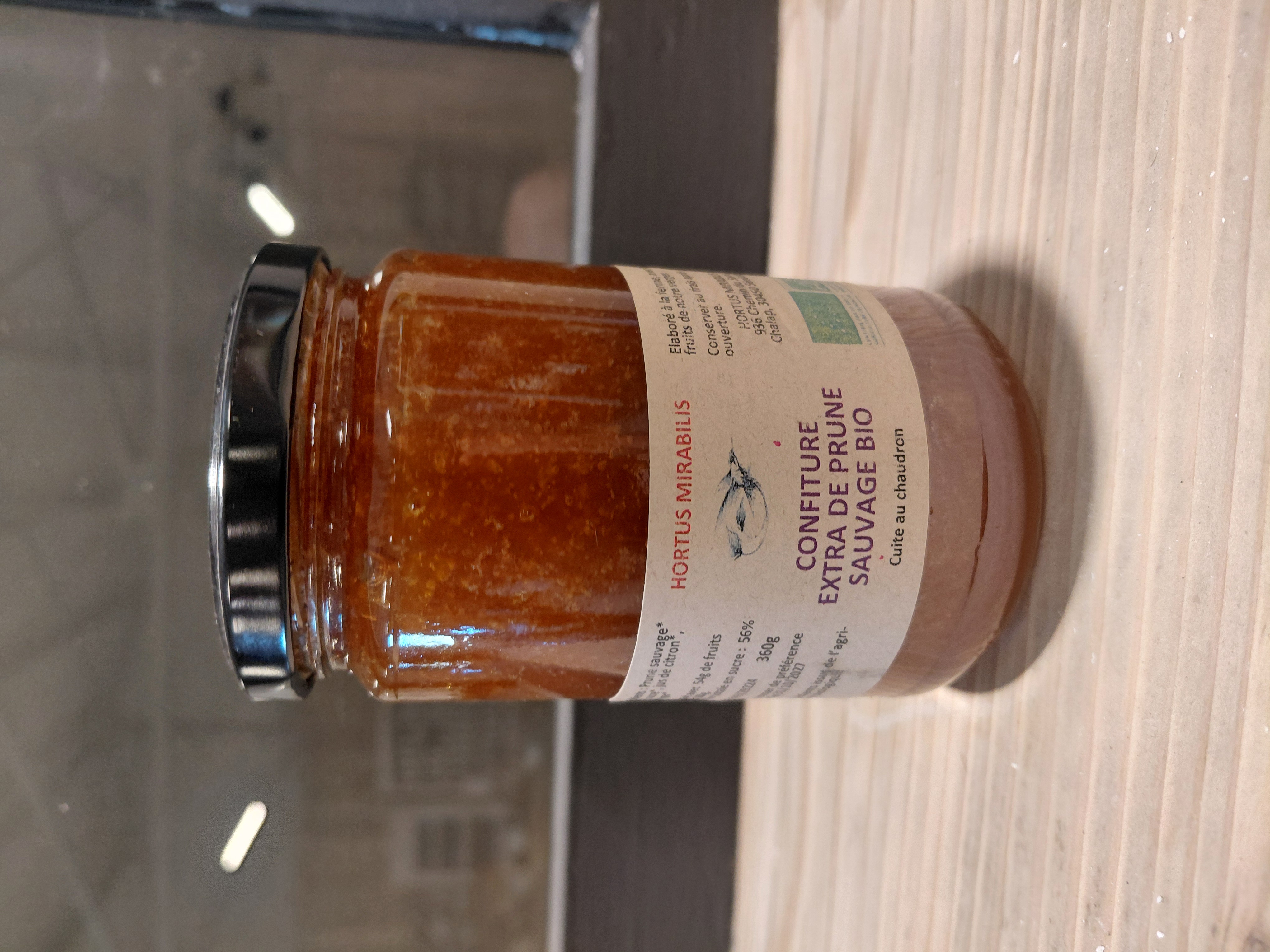 Confiture Prune sauvage 360g Bio