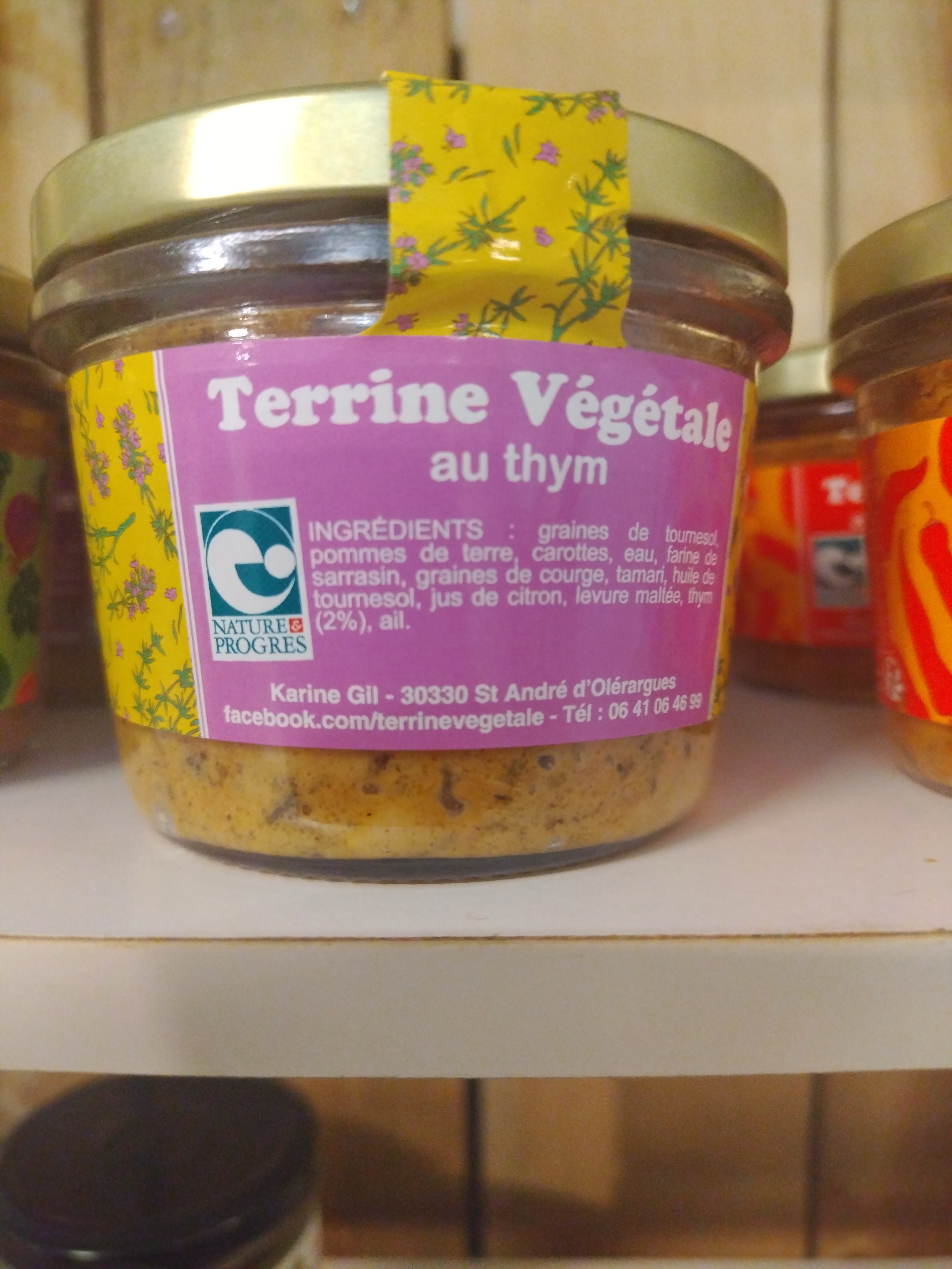 Terrine végétale au thym 180g
