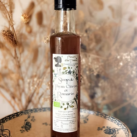 Sirop thym citron et romarin