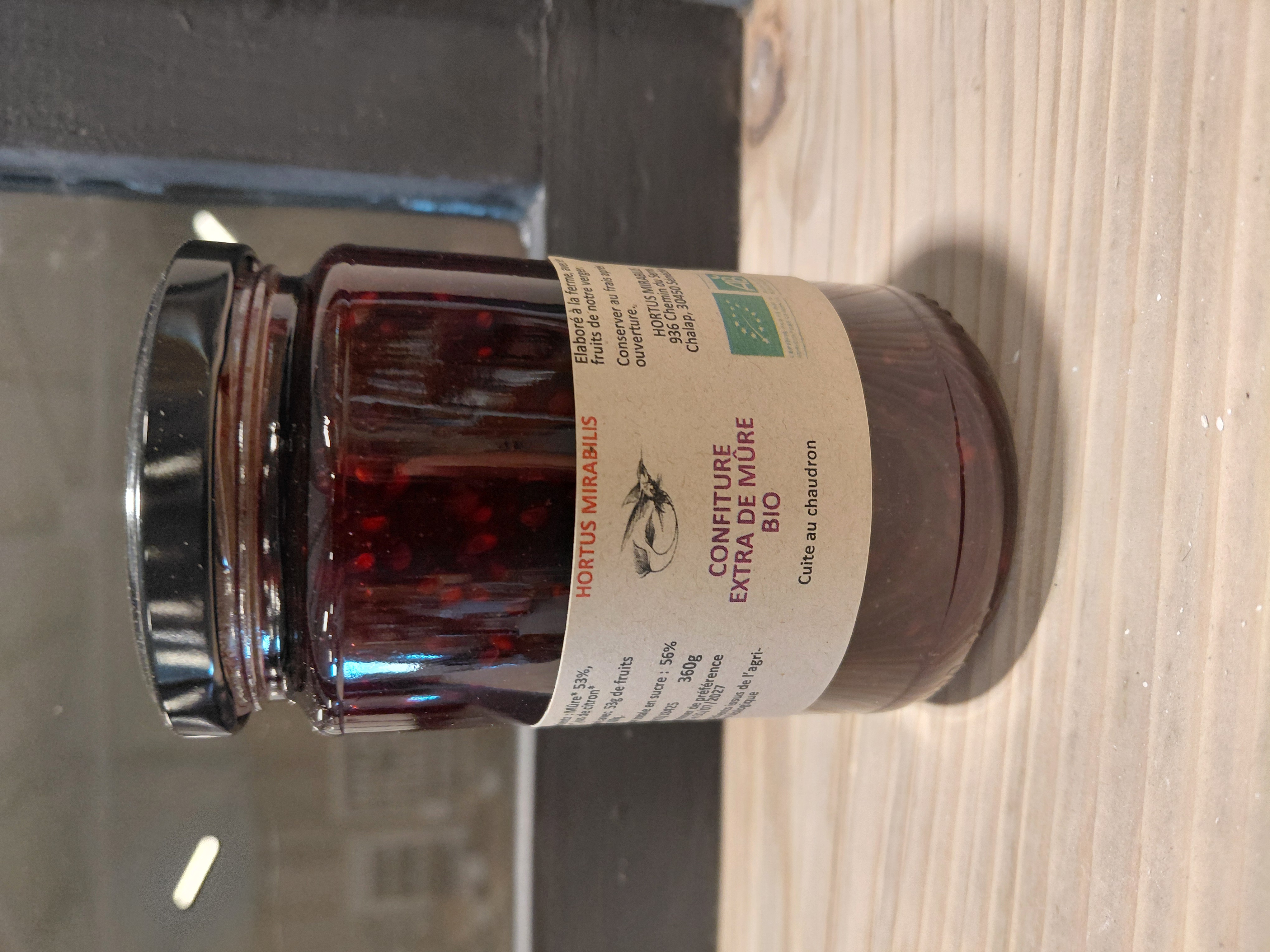 Confiture Mure 360g Bio