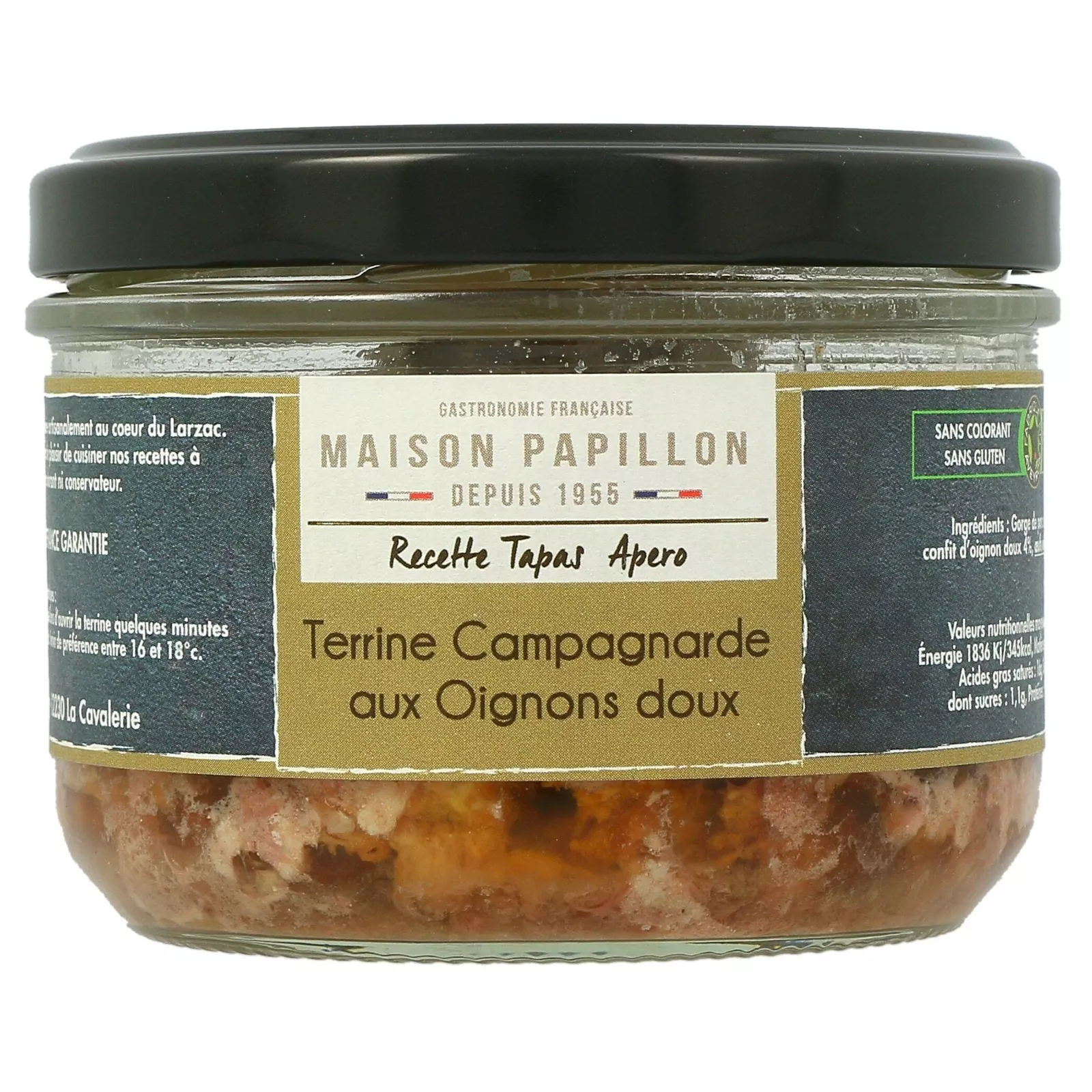 Terrine campagnarde aux oignon doux 160g