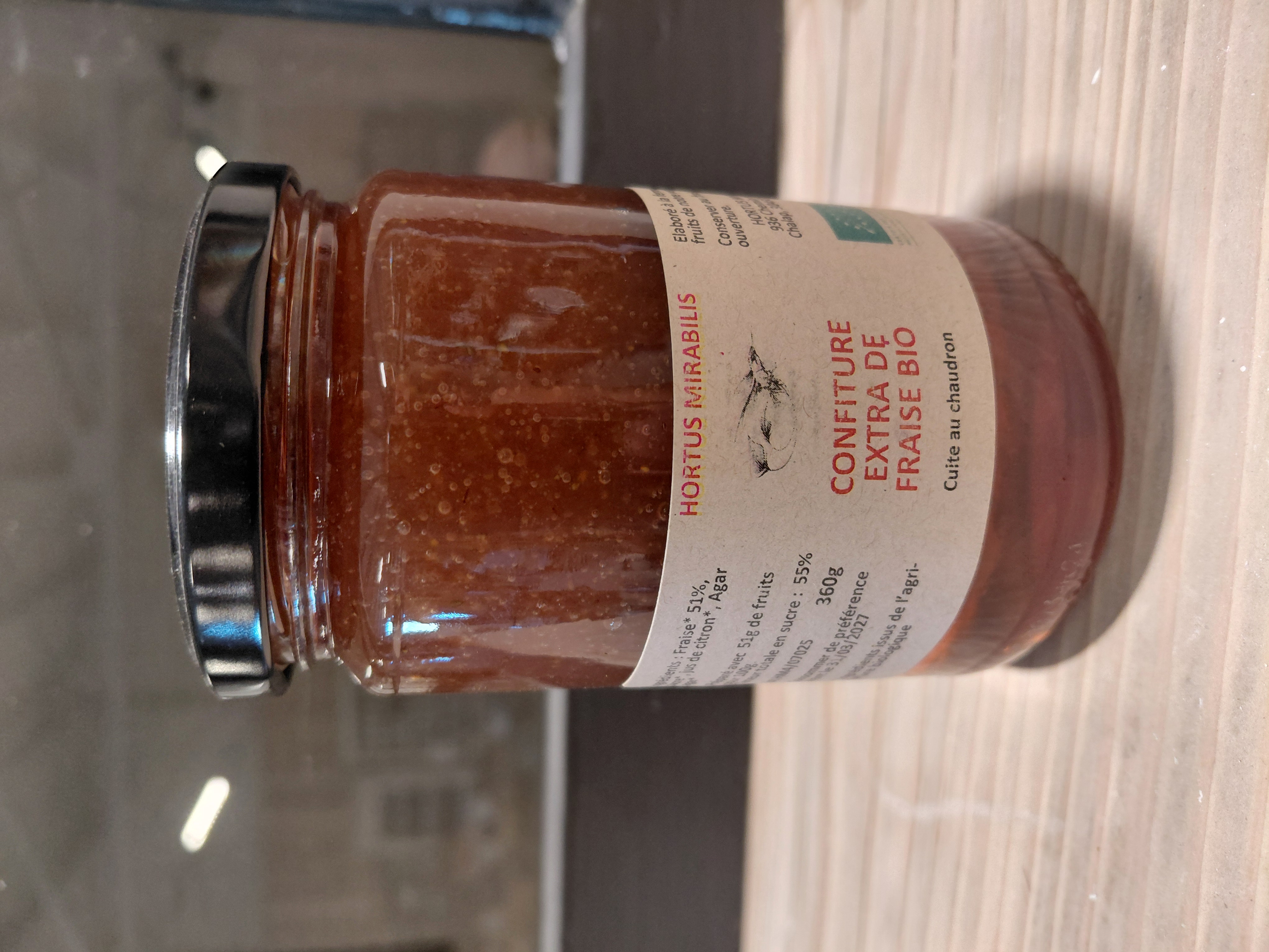 Confiture Fraise 360g Bio