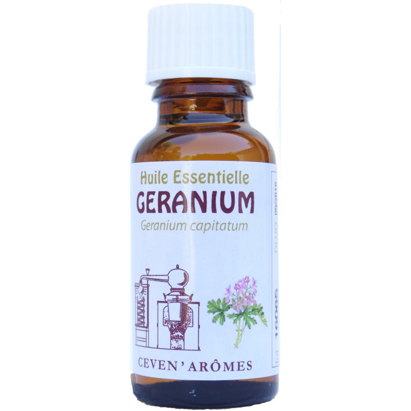Flacon d' Huile Essentielle Geranium 20ml