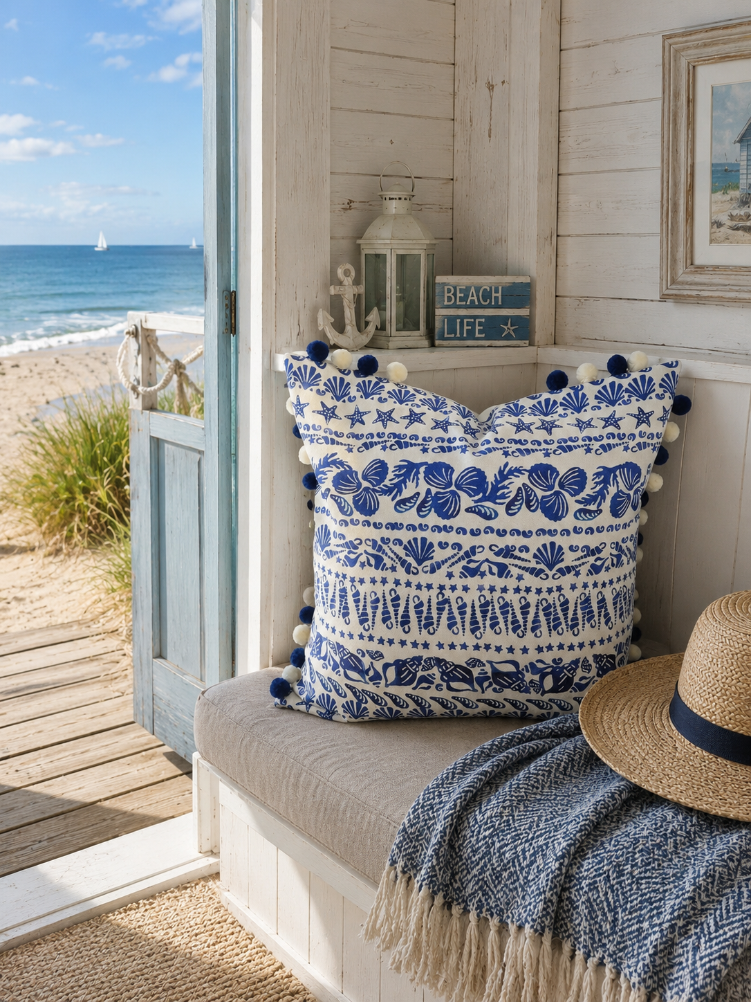 Emma Bridgewater Seashell Cushion Cover 