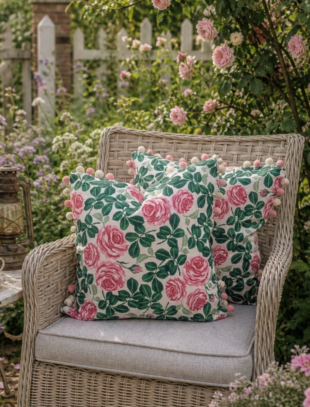 Emma Bridgewater Pink Roses Cushion Cover