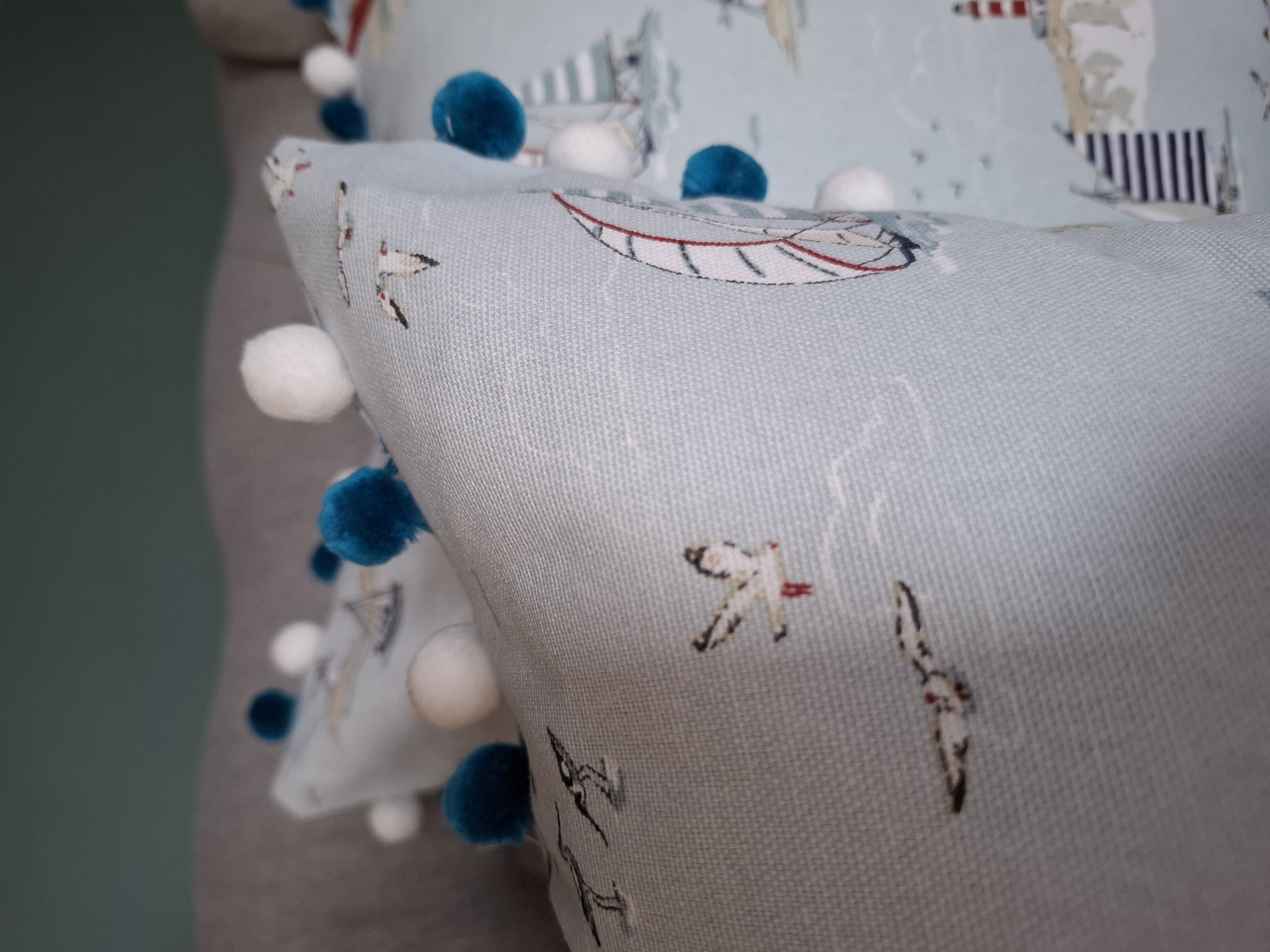 Sophie Allport Seaside Boats Cushion Cover 