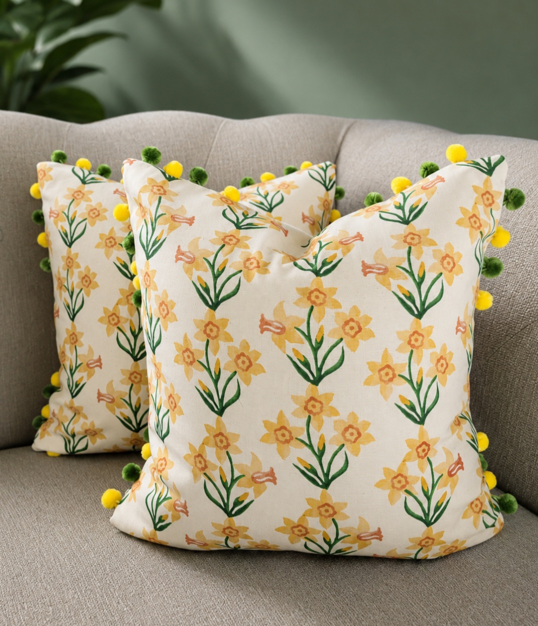 Emma Bridgewater Spring Daffodil Cushion Covers