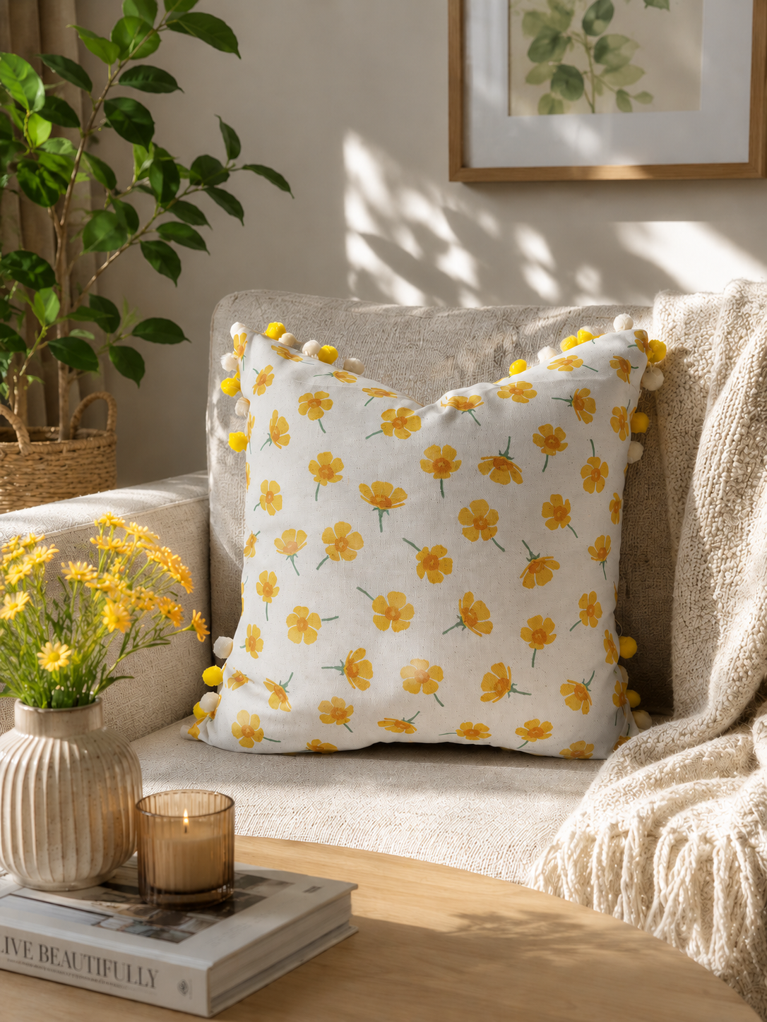 Emma Bridgewater Buttercup Cushion Covers