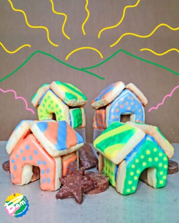 Mini Houses 3D Decorative Edible Cookies Kit