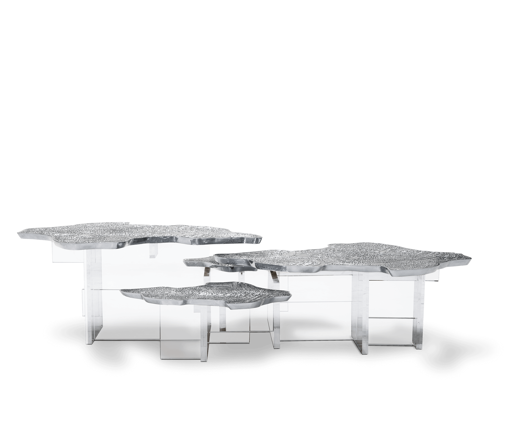 Modern Cloud-Shaped Coffee Table Set