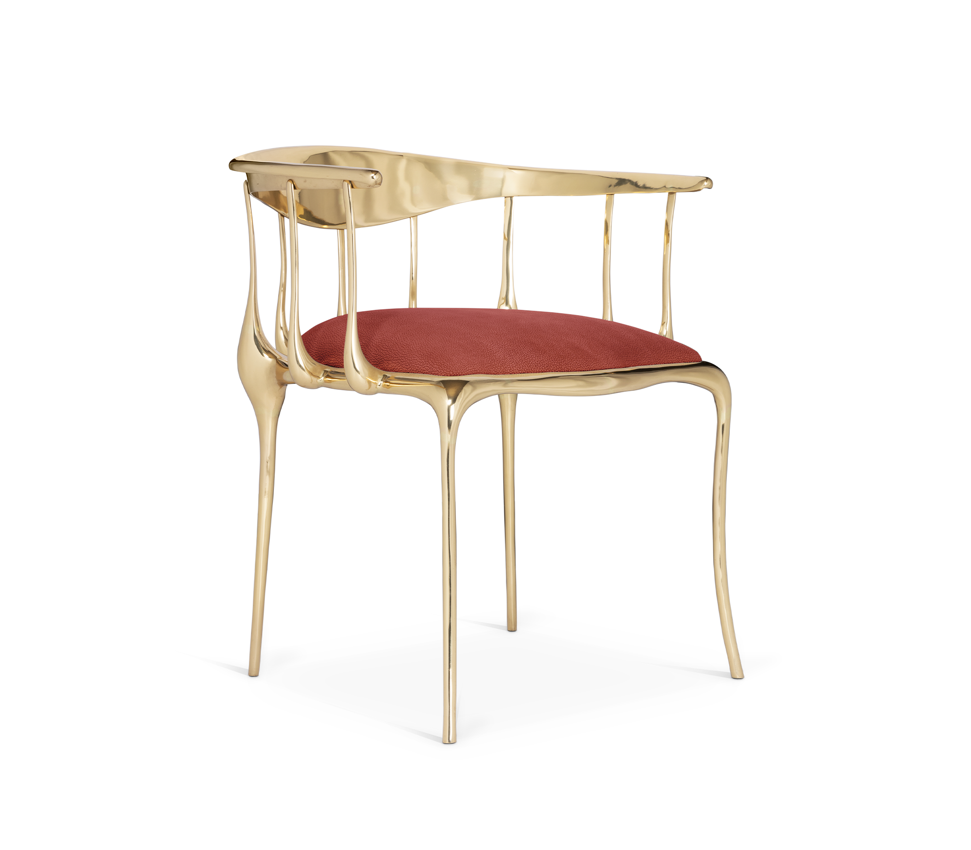 Elegant Gold Accent Chair