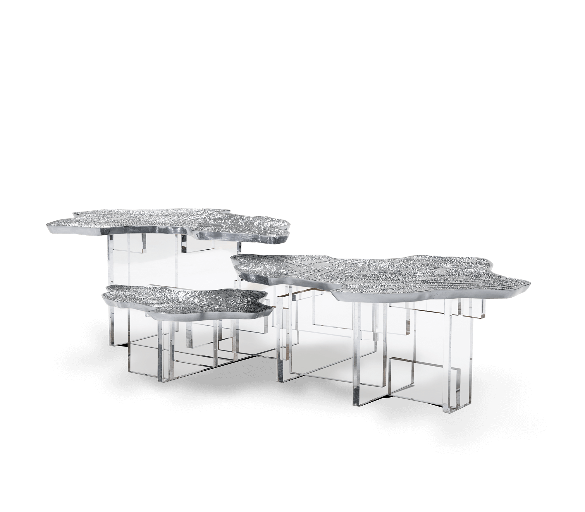 Modern Cloud-Shaped Coffee Table Set