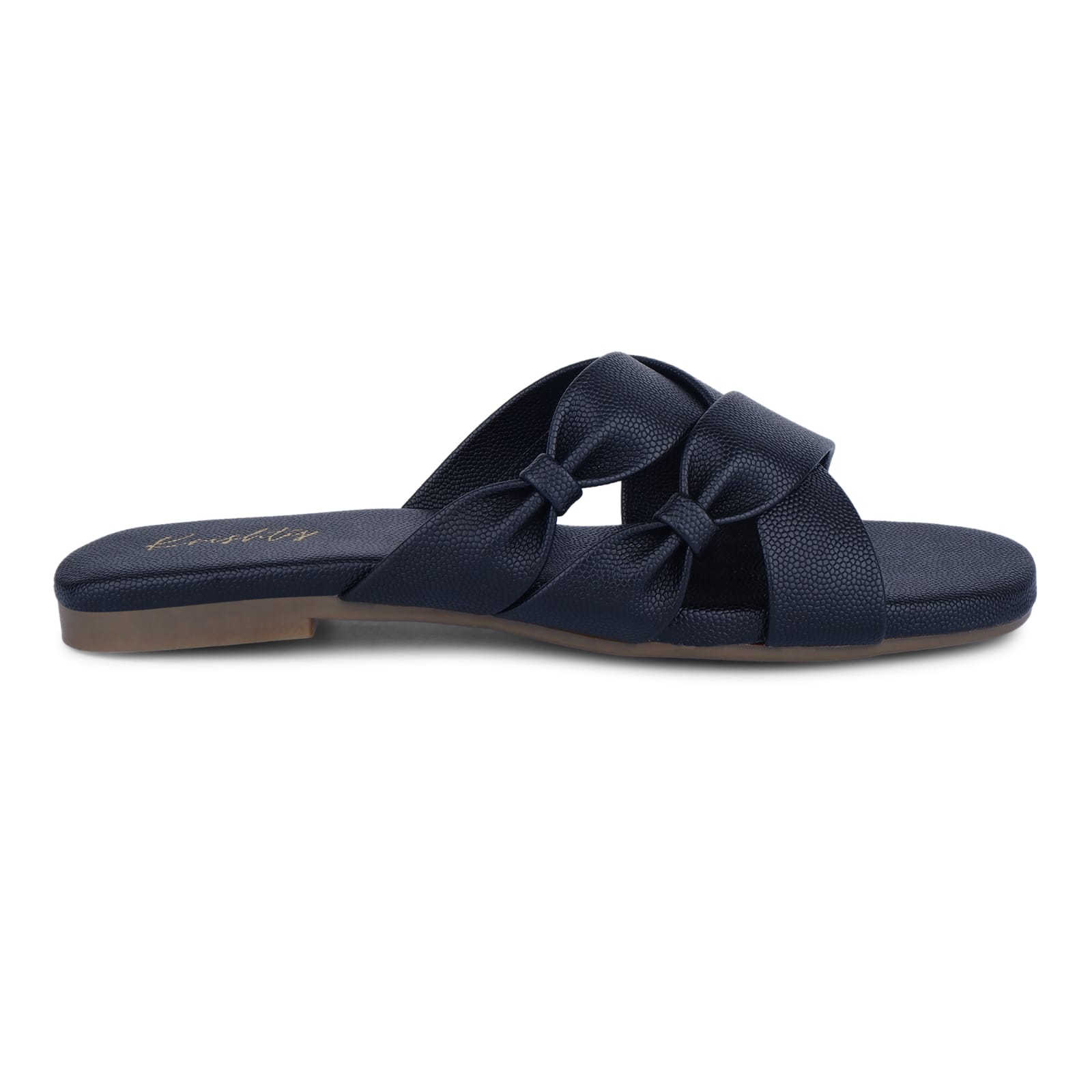 Black Cross-Strap Sandals