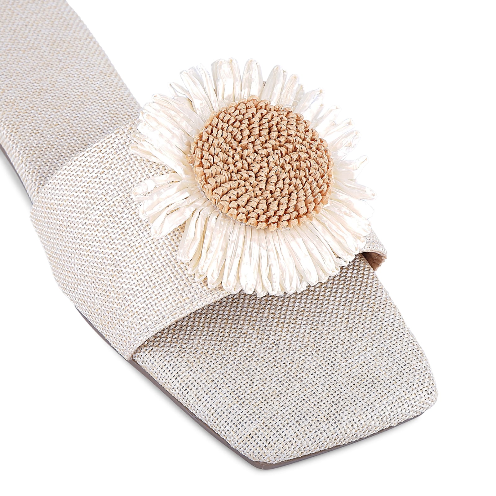 Embroidered Women's Flat Mules