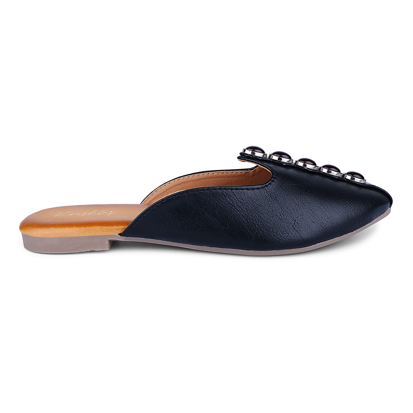 Women's Black Slip-On Mule