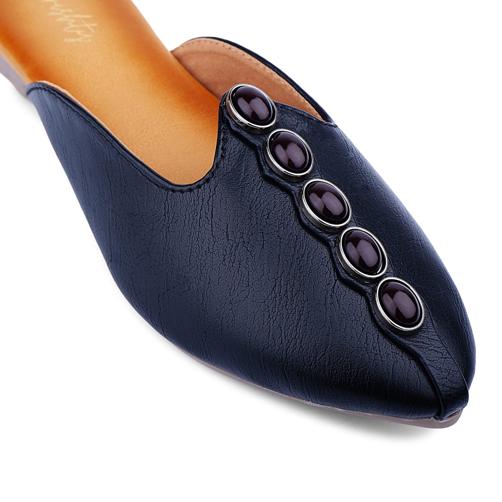Women's Black Slip-On Mule