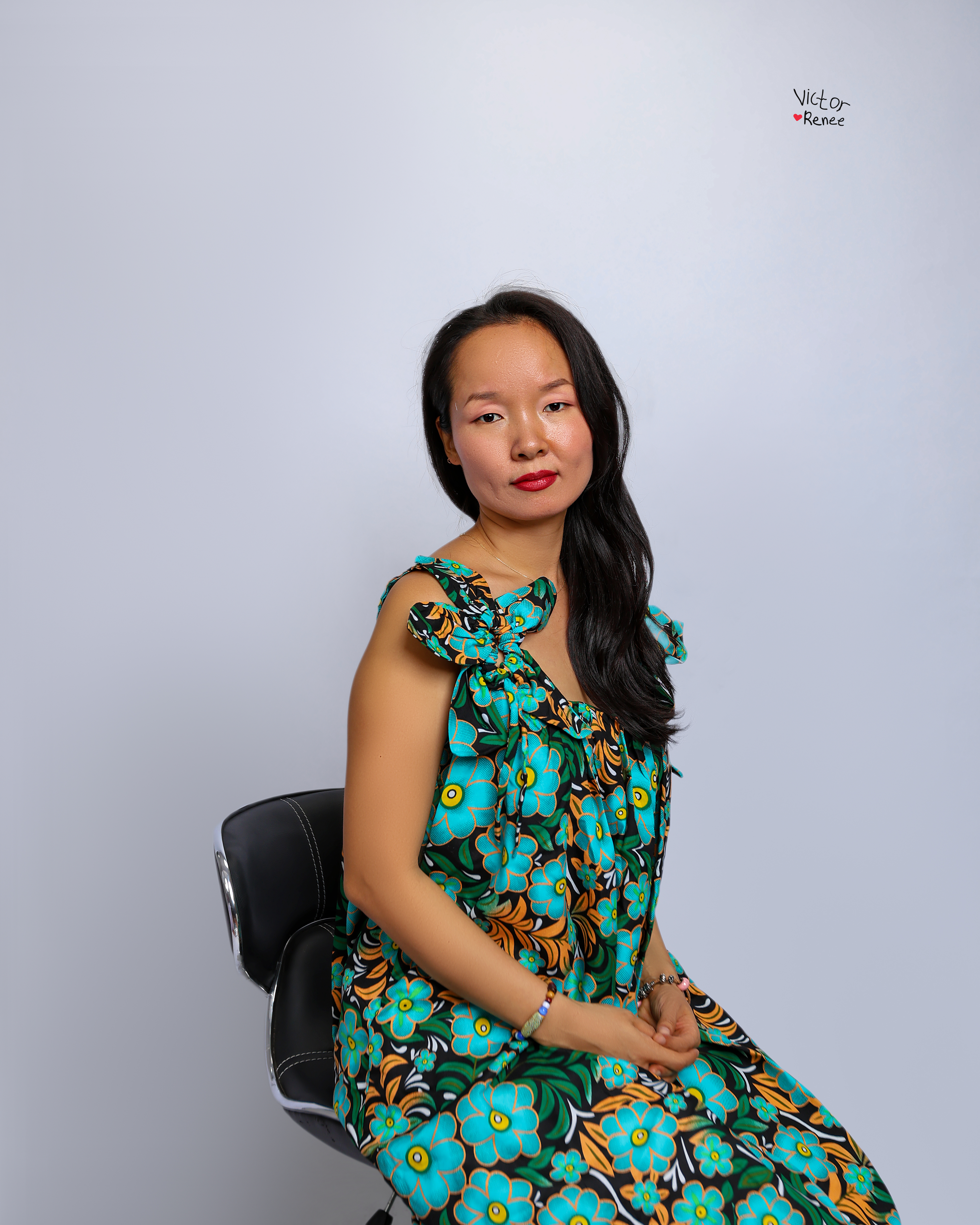 Ankara Blossom Maxi Dress