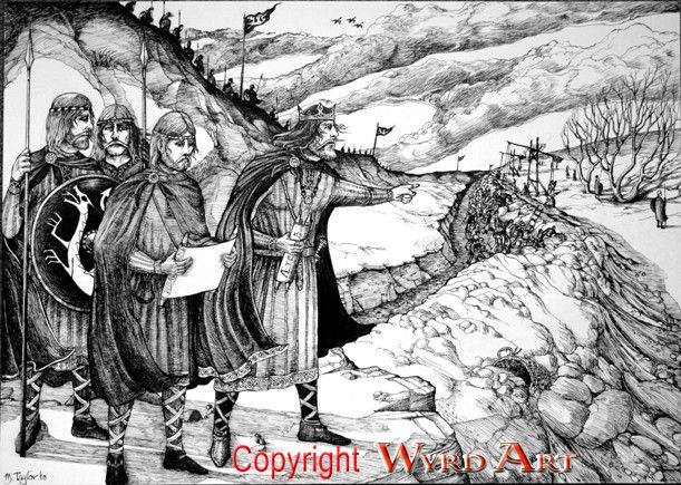 Building Of Offa's Dyke. Art print