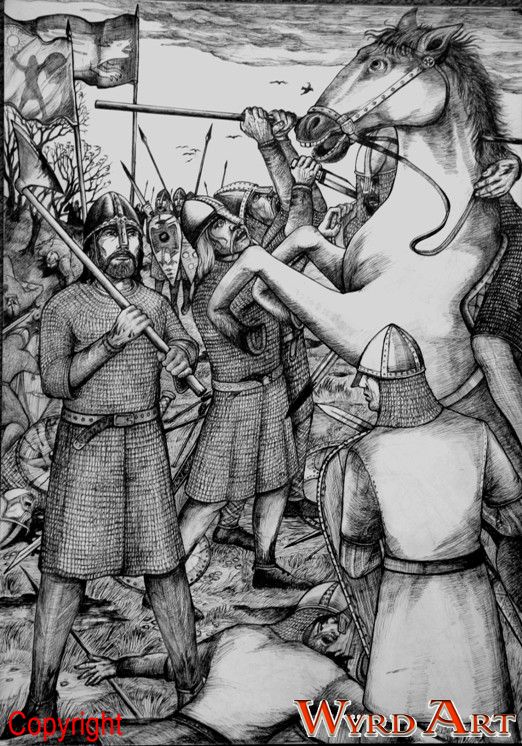 Battle of Hastings. Art print