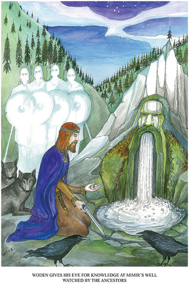 Woden at Mimir's Well. Art Print