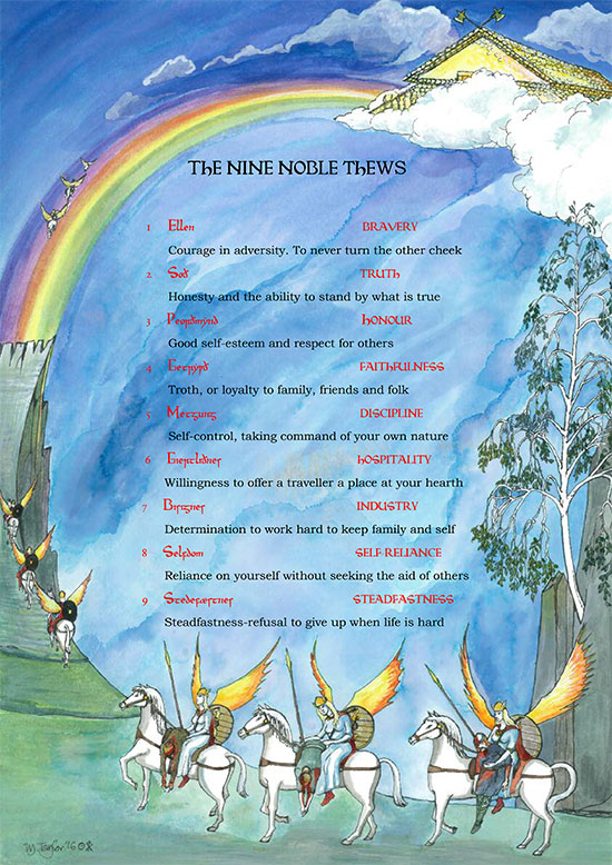 The Nine Noble Thews  Poster