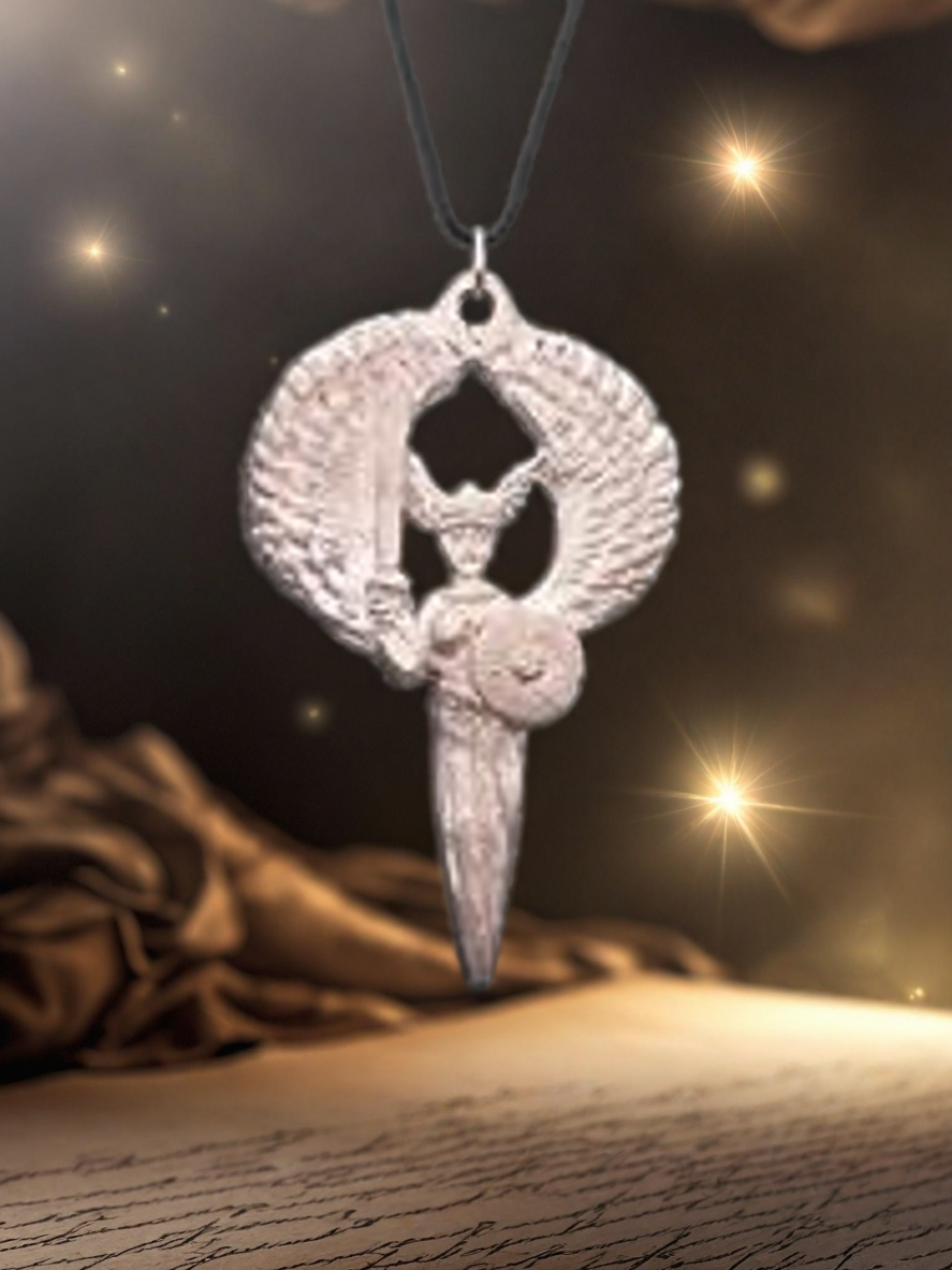 Winged Valkyrie Warrior Pendant