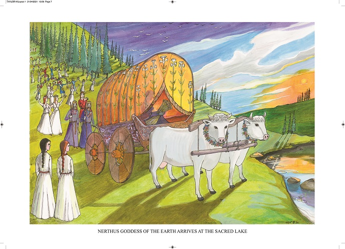 Nerthus. Goddess of the Earth. Art Print