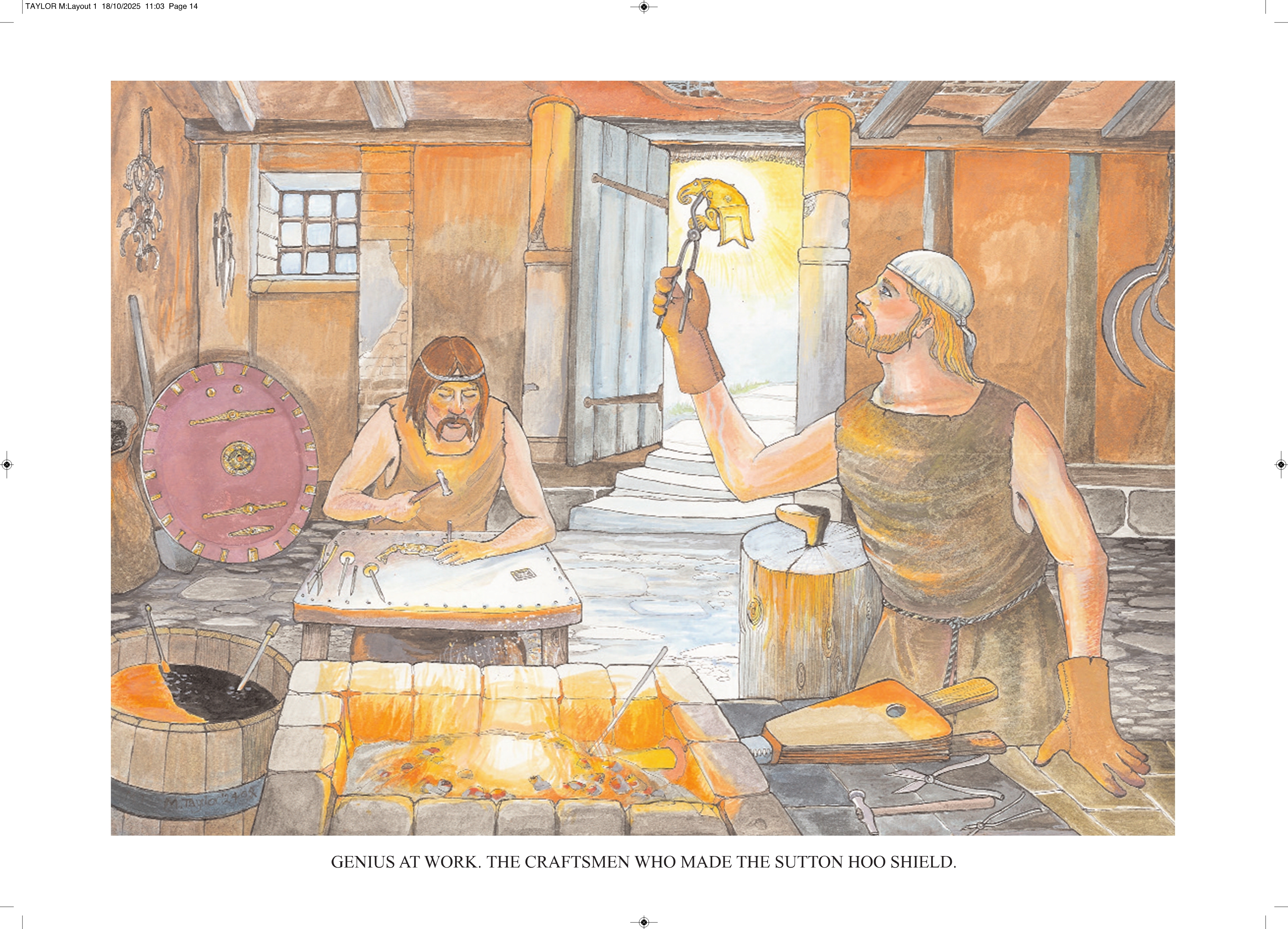 Sutton Hoo.Genius at work. Art print