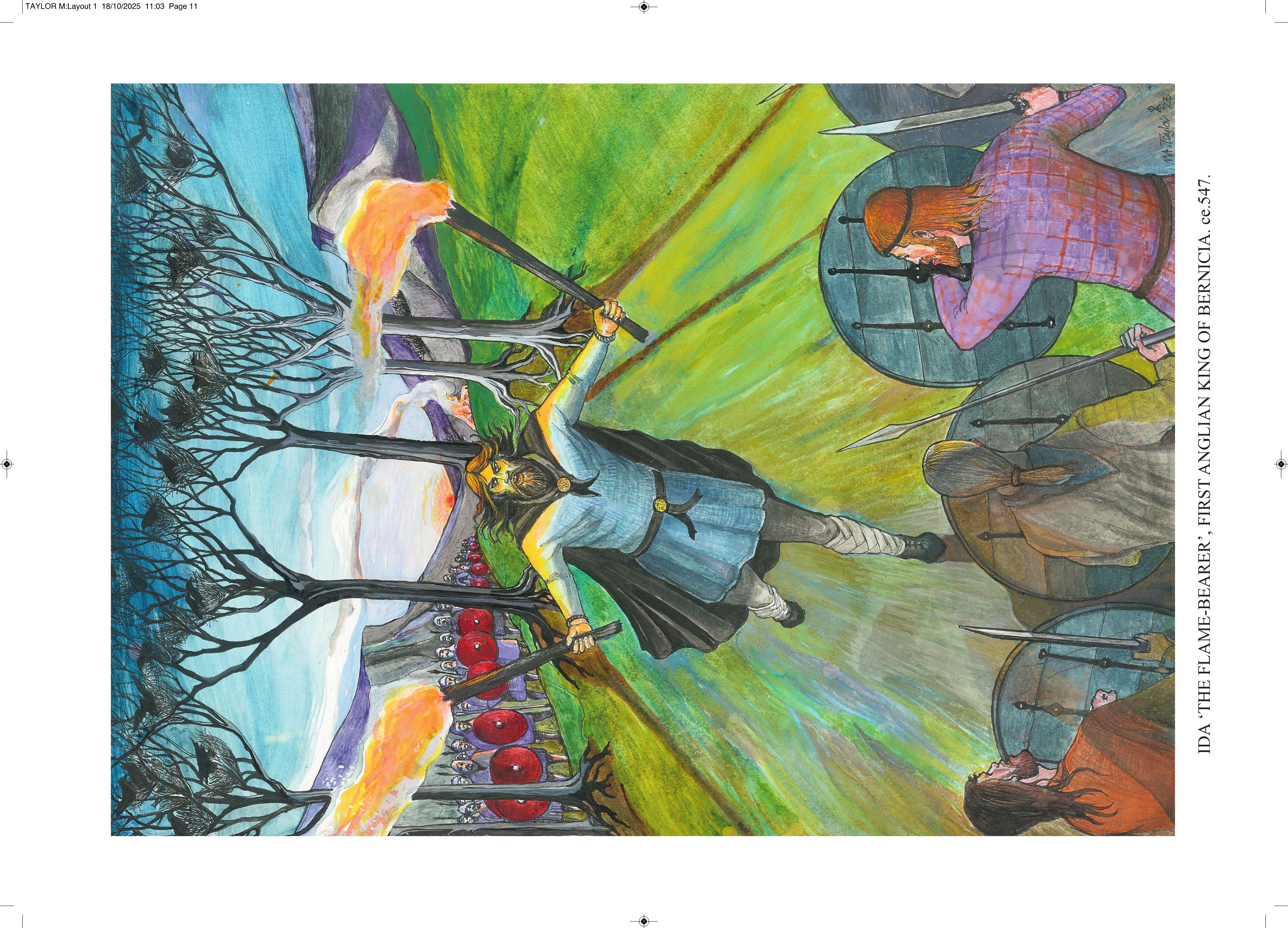 Ida The Flame-Bearer. Art Print