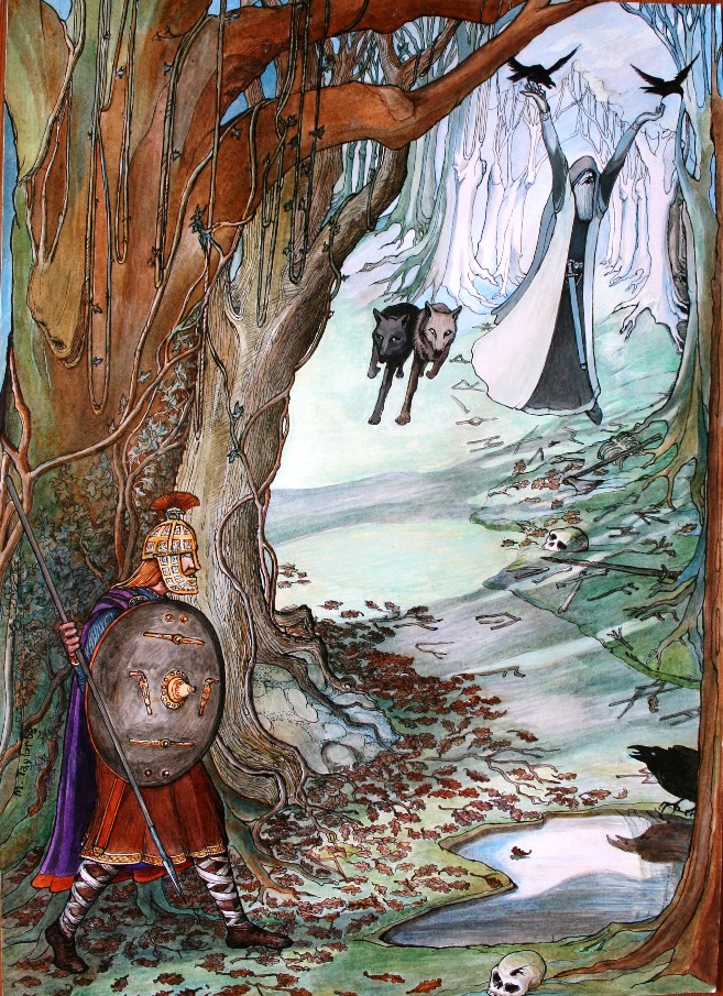 Woden's wolves. Art print