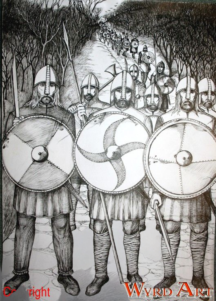 The Anglian warband. Art print