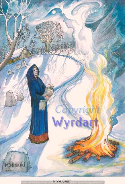 Modraniht. Mothers Night .Art Print