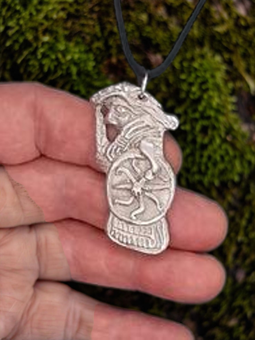 Valkyrie Pendant. Pewter
