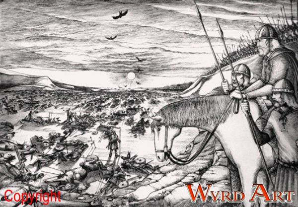 The Battle Of Brunanburh. Art print